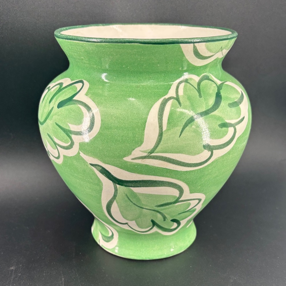 Vintage Fioriware jardinware zanesville hand painted pottery vase